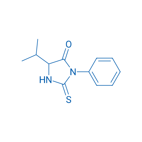 5-异丙基-3-苯基-2-硫代咪唑烷-4-酮 结构式