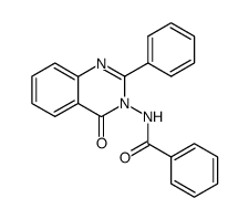 Benzamide, N-(4-oxo-2-phenyl-3(4H)-quinazolinyl)- 结构式