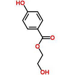 2-羟乙基对羟基苯甲酸 结构式