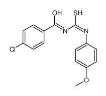 4-chloro-N-{[(4-methoxyphenyl)amino]carbonothioyl}benzamide 结构式
