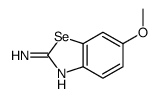 6-甲氧基-2-苯并硒唑胺 结构式