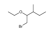 1-溴-2-乙氧基-3-甲基戊烷 结构式