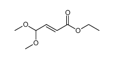 4,4-二甲氧基-2-丁烯酸乙酯 结构式