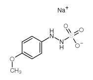 2-(4-甲氧苯基)肼基磺酸 钠盐 一水合物 结构式