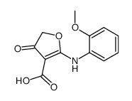 2-(2-甲氧基苯胺基)-4-氧代呋喃-3-羧酸 结构式
