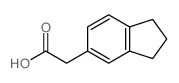 2,3-二氢-1H-茚-5-乙酸 结构式