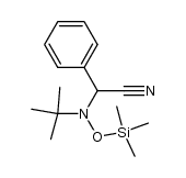 Benzeneacetonitrile, α-[(1,1-dimethylethyl)[(trimethylsilyl)oxy]amino]- 结构式