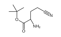 (2S)-2-氨基-4-氰基丁酸叔丁酯 结构式