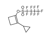 1,1,2,2,3,3,4,4,4-九氟-1-丁磺酸 2-环丙基-1-环丁烯-1-基酯 结构式