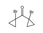 双(1-溴环丙基)甲酮 结构式