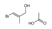 (E)-3-溴-2-甲基-2-丙烯-1-醇乙酸酯 结构式