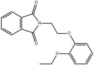 2-[2-(2-乙氧基苯氧基)乙基]-1H-异吲哚-1,3(2H)-二酮 结构式