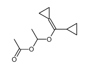 Ethanol, 1-(cyclopropylcyclopropylidenemethoxy)-, 1-acetate 结构式