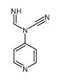 Methanimidamide, N-cyano-N-4-pyridinyl- (9CI) 结构式