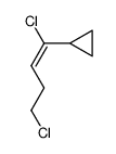 Cyclopropane, (1,4-dichloro-1-butenyl)-, (E)- (9CI) 结构式