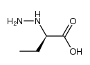 (2R)-2-肼基丁酸 结构式