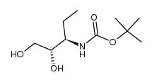 D-threo-Pentitol, 3,4,5-trideoxy-3-[[(1,1-dimethylethoxy)carbonyl]amino]- (9CI) 结构式