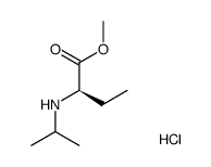 (R)-2-(异丙基氨基)丁酸甲酯盐酸盐 结构式