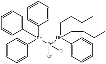 二氯(二丁基苯基膦)(三苯基膦)合铂(SP-4-3) 结构式