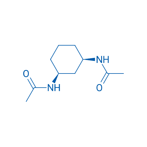 (1R,3S)-1,3-二乙酰氨基环己烷 结构式