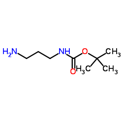 N-叔丁氧羰基-1,3-丙二胺 结构式