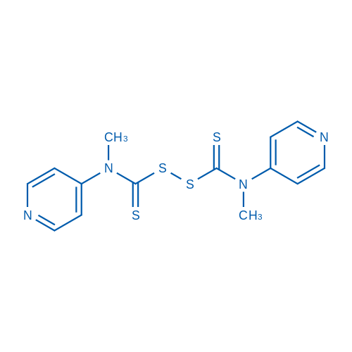 N,N'-二甲基-N,N'-二(4-吡啶基)硫酰二硫化物 结构式