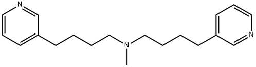 N-甲基-N-[4-(3-吡啶基)丁基]-3-吡啶丁胺 结构式