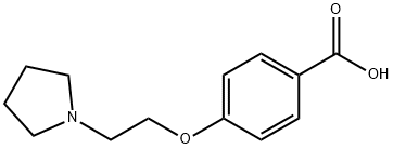4-[2-(1-吡咯烷基)乙氧基]苯甲酸 结构式