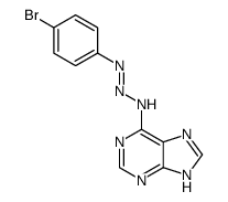1H-Purine, 6-[3-(4-bromophenyl)-1-triazenyl]-, (E)- (9CI) 结构式