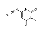 6-叠氮基-1,3-二甲基-2,4(1H,3H)-嘧啶二酮 结构式