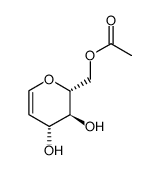 D-arabino-Hex-1-enitol, 1,5-anhydro-2-deoxy-, 6-acetate 结构式