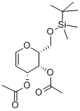 3,4-二-O-乙酰基-6-O-(叔丁基二甲基甲硅烷基)-D-半乳醛 结构式