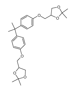 1,3-Dioxolane, 4,4'-[(1-methylethylidene)bis(4,1-phenyleneoxymethylene)]bis[2,2-dimethyl- (9CI) 结构式
