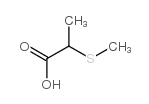 2-(甲基硫代)丙酸 结构式