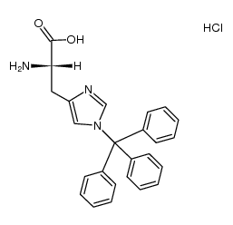 NIM-三苯甲基-L-组氨酸盐酸盐 结构式