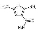 2-氨基-5-甲基噻吩-3-甲酰胺 结构式