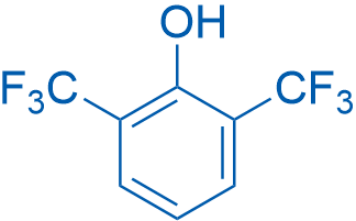 2,6-二(三氟甲基)苯酚 结构式