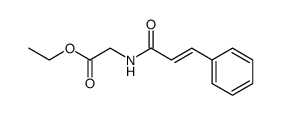 Glycine, N-(1-oxo-3-phenyl-2-propen-1-yl)-, ethyl ester 结构式