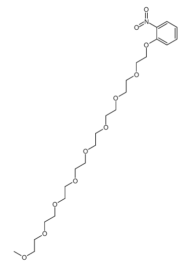 25-(2-硝基苯氧基)-2,5,8,11,14,17,20,23-八氧杂二十五烷 结构式