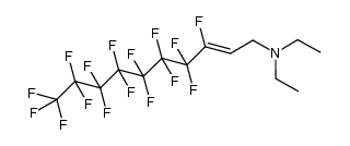 2-Decen-1-amine, N,N-diethyl-3,4,4,5,5,6,6,7,7,8,8,9,9,10,10,10-hexadecafluoro- 结构式