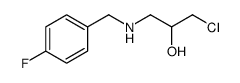 2-Propanol, 1-chloro-3-[[(4-fluorophenyl)methyl]amino]- 结构式