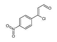(Z)-3-氯-3-(4-硝基苯基)丙烯醛 结构式