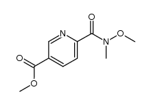 3-Pyridinecarboxylic acid, 6-[(methoxymethylamino)carbonyl]-, methyl ester 结构式