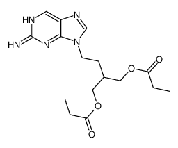 2-[2-(2-氨基-9H-嘌呤-9-基)乙基]-1,3-丙二醇 1,3-二丙酸酯 结构式
