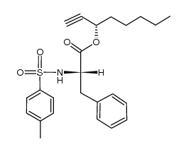 L-Phenylalanine, N-[(4-methylphenyl)sulfonyl]-, 1-ethynylhexyl ester, (S)- (9CI) 结构式