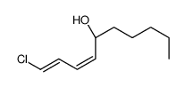 (1E,3E,5S)-1-氯-1,3-癸二烯-5-醇 结构式