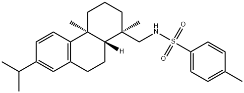 4-甲基-N-[[(1R,4aS,10aR)-1,2,3,4,4a,9,10,10a-八氢-1,4a-二甲基-7-(1-甲基乙基)-1-菲基]甲基]苯磺酰胺 结构式