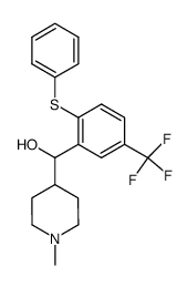 4-Piperidinemethanol, 1-methyl-α-[2-(phenylthio)-5-(trifluoromethyl)phenyl]- 结构式