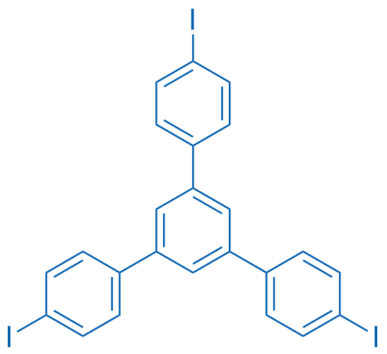 1,3,5-三(4-碘苯基)苯 结构式