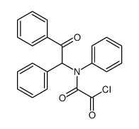 2-氧代-2-[(2-氧代-1,2-二苯基乙基)苯基氨基]乙酰氯 结构式